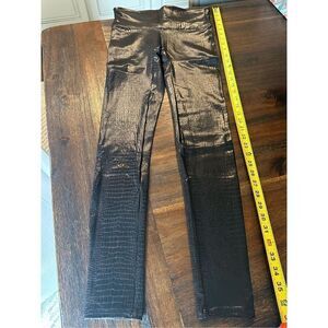 Spanx Faux Leather Croc Shine Leggings